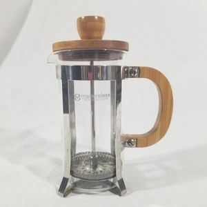 Masterclass Premium Collection Small French Press with wood lid and handle